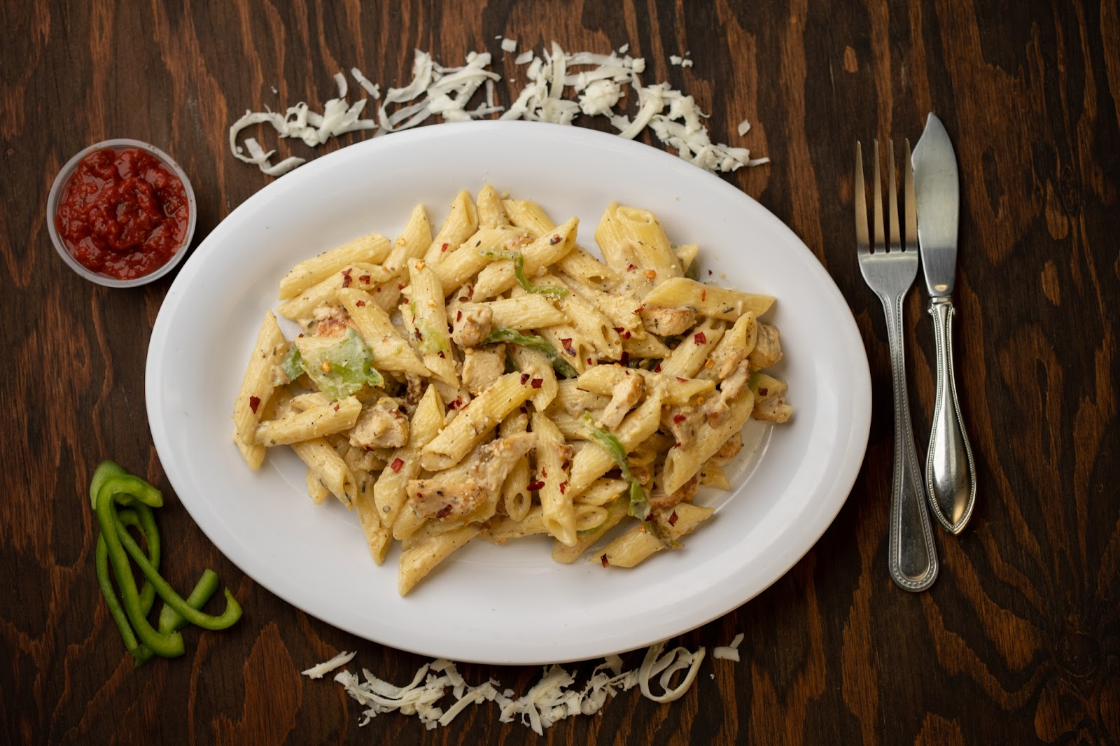 Chicken Alfredo pasta
